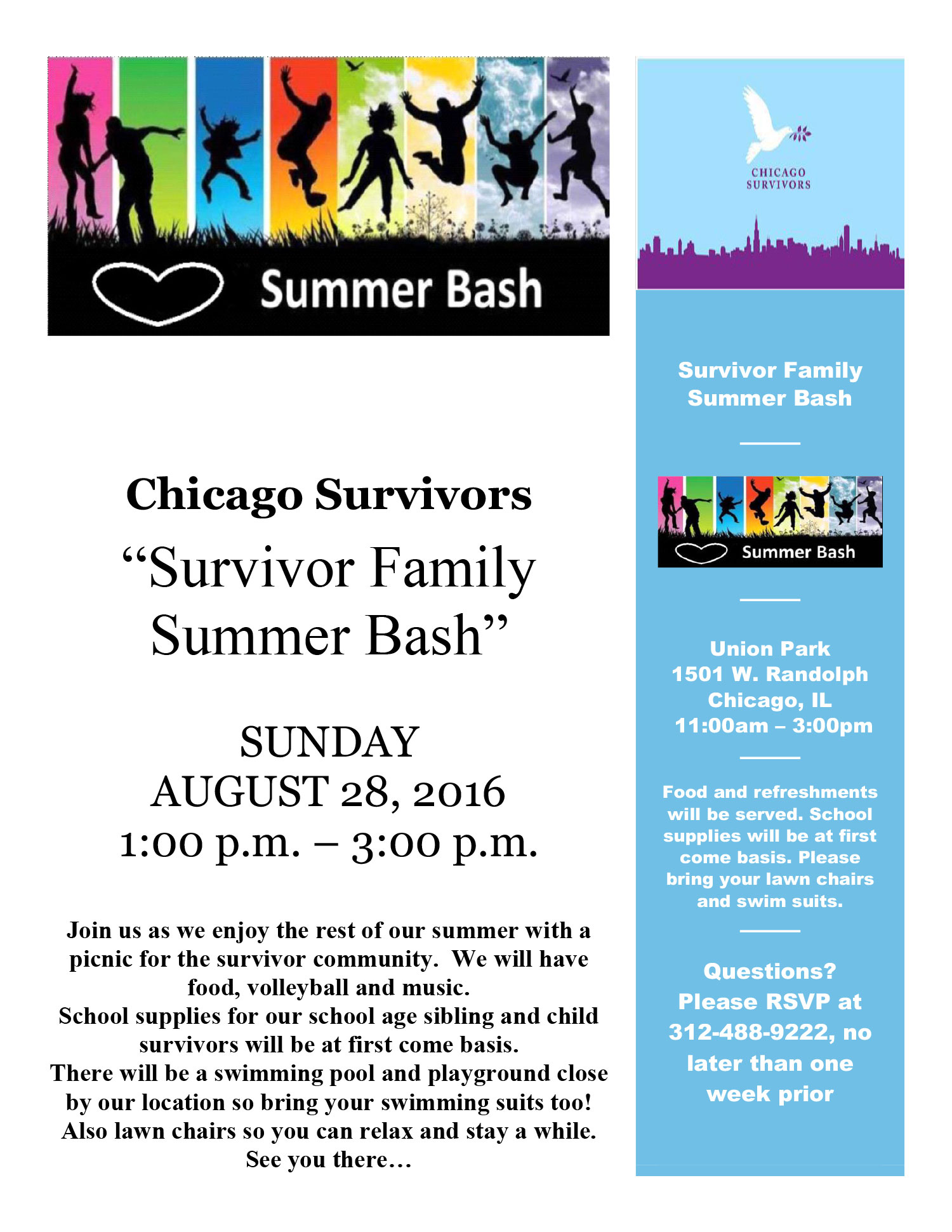 Chicago Survivors - Survivor Family Summer Bash